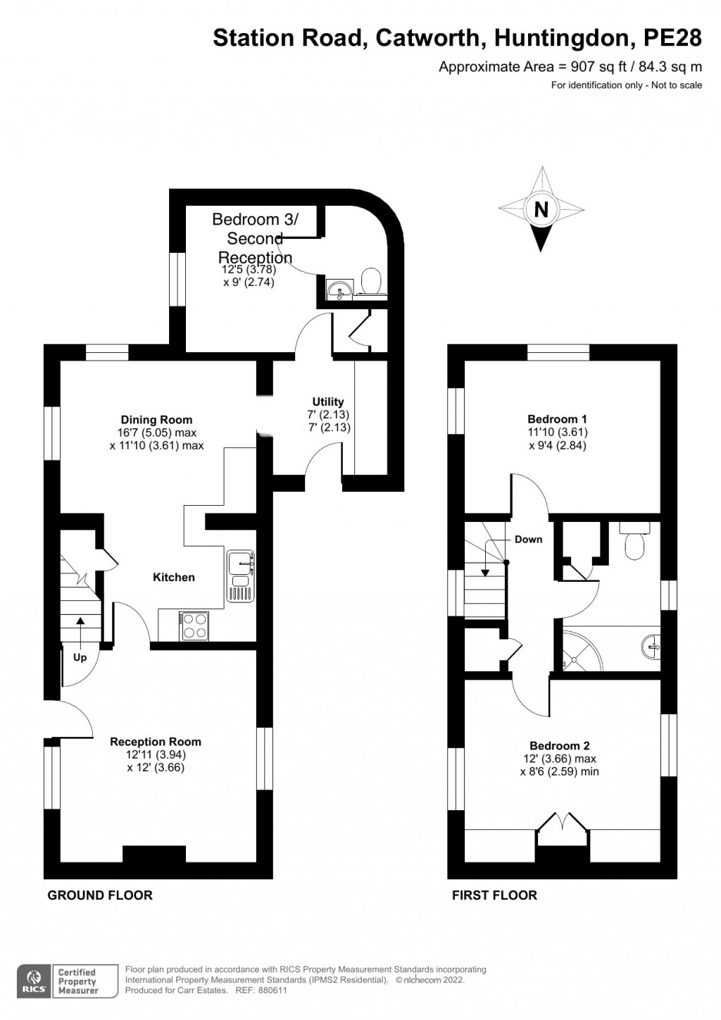 Floorplans For Tapestry Cottage, Station Road, Catworth